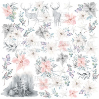 Лист з картинками для вирізання Winter melody 30,5х30,5 см