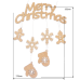 Заготівля для декорування Merry Christmas №178