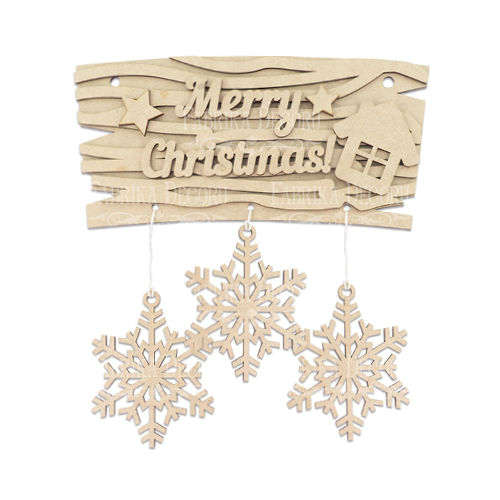 Заготовка для декорирования Merry Christmas 1 №206
