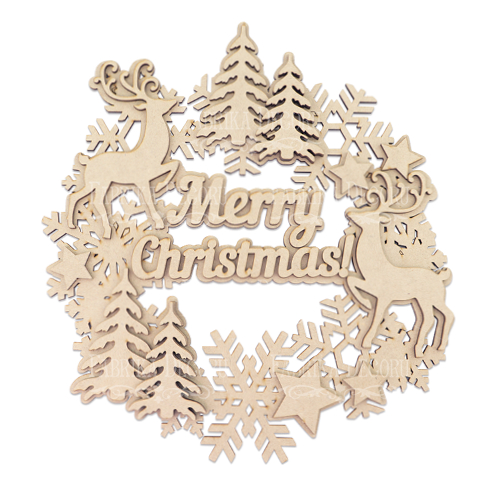 Заготовка для декорирования Merry Christmas 3 №212