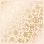 Лист односторонней бумаги с фольгированием Golden Snowflakes Beige, 30,5 см х 30,5 см
