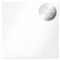 Лист кальки (веллум) із срібним візерунком Silver Mini Drops, 30,5 см х 30,5 см (Міні краплі)