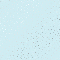 Аркуш одностороннього паперу зі срібним тисненням Silver Drops Blue, 30,5 см х 30,5 см