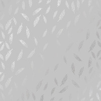 Лист односторонней бумаги с серебряным тиснением Silver Feather Gray 30,5х30,5