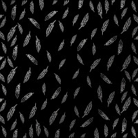 Лист односторонней бумаги с серебряным тиснением Silver Feather Black 30,5х30,5