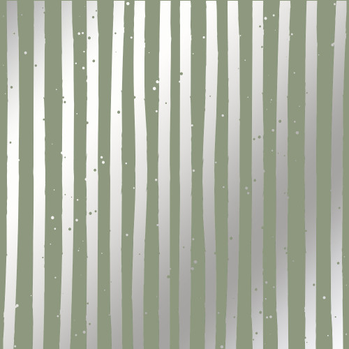 Лист односторонней бумаги с серебряным тиснением Silver Stripes Olive, 30,5 см х 30,5 см