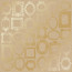 Аркуш одностороннього паперу з фольгуванням Golden Frames Kraft, 30,5 см х 30,5 см