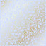 Аркуш одностороннього паперу з фольгуванням Golden Butterflies Blue, 30,5 см х 30,5 см