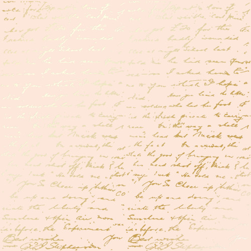 Лист односторонней бумаги с фольгированием Golden Text Beige, 30,5 см х 30,5 см
