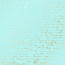 Лист одностороннього паперу з фольгуванням Golden Text Turquoise, 30,5 см х 30,5 см