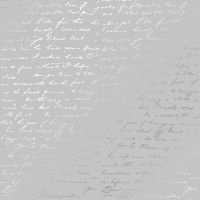 Аркуш одностороннього паперу зі срібним тисненням Silver Text Gray, 30,5 см х 30,5 см