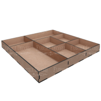 Микс бокс-Органайзер на 7 ячеек, 30х30x3,3 см