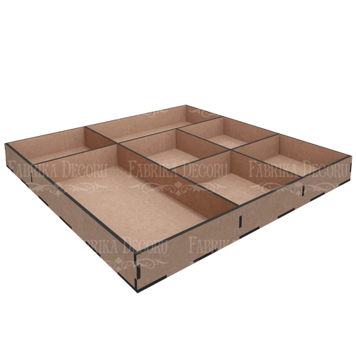 Микс бокс-Органайзер на 7 ячеек, 30х30x3,3 см