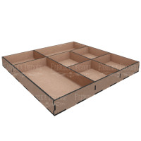 Мікс бокс-Органайзер на 7 осередків, 30х30x3, 3 см