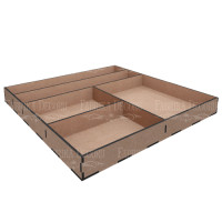 Микс бокс-Органайзер на 5 ячеек, 30х30x3,3 см