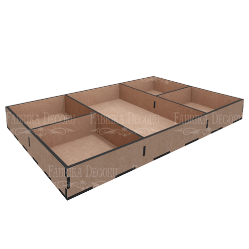 Микс бокс-Органайзер на 5 ячеек, 18х30x3,3 см