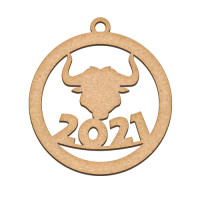Заготівля для декорування Символ року 2021 №324