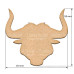 Артборд Голова быка 25х23 см