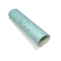 Відріз шкірзаму з тисненням золотою фольгою Golden Dill Mintt, 50х25 см