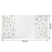 Отрез кожзама с тиснением золотой фольгой Golden Feather White, 50х25 см