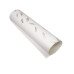 Отрез кожзама с тиснением золотой фольгой Golden Feather White, 50х25 см