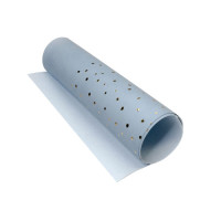 Відріз шкірзаму з тисненням золотою фольгою Golden Maxi Drops Bluet, 50х25 см