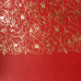 Відріз шкірзаму з тисненням золотою фольгою Golden Pion Redt, 50х25 см