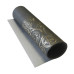 Відріз шкірзаму з тисненням золотою фольгою Golden Gears Gray, 50х25 см