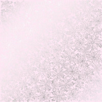 Аркуш одностороннього паперу з фольгуванням Golden Poinsettia Light pink, 30,5 см х 30,5 см