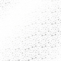 Аркуш одностороннього паперу зі срібним тисненням Silver stars White, 30,5 см х 30,5 см