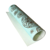 Відріз шкірзаму з тисненням золотою фольгою Golden Napkins Mint, 50х25 см