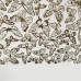Відріз шкірзаму з тисненням золотою фольгою Golden Butterflies White, 50х25 см