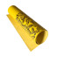 Відріз шкірзаму з тисненням золотою фольгою Golden Butterflies Yellow, 50х25 см