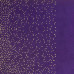 Отрез кожзама с тиснением золотой фольгой Golden Mini Drops Violet, 50х25 см