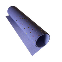 Відріз шкірзаму з тисненням золотою фольгою Golden Maxi Drops Lavender, 50х25 см
