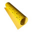 Відріз шкірзаму з тисненням золотою фольгою Golden Stars Yellow, 50х25 см