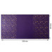 Отрез кожзама с тиснением золотой фольгой Golden Stars Violet, 50х25 см