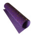 Отрез кожзама с тиснением золотой фольгой Golden Stars Violet, 50х25 см