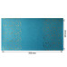 Отрез кожзама с тиснением золотой фольгой Golden Stars Bright blue, 50х25 см