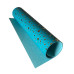 Отрез кожзама с тиснением золотой фольгой Golden Stars Bright blue, 50х25 см