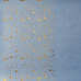 Отрез кожзама с тиснением золотой фольгой Golden Stars Heavenly, 50х25 см