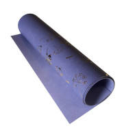 Відріз шкірзаму з тисненням золотою фольгою Golden Dill Lavender, 50х25 см
