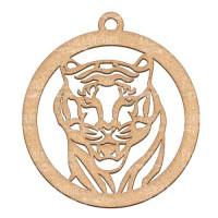 Заготовка для декорирования Елочная игрушка Тигр №428