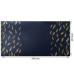 Відріз шкірзаму з тисненням золотою фольгою Golden Feather Dark blue, 50х25 см