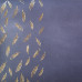 Відріз шкірзаму з тисненням золотою фольгою Golden Feather Lavender, 50х25 см
