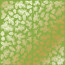 Лист односторонней бумаги с фольгированием Golden Pine cones Bright green, 30,5 см х 30,5 см