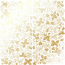 Лист односторонней бумаги с фольгированием Golden Winterberries White, 30,5 см х 30,5 см