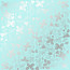 Лист односторонней бумаги с серебряным тиснением Silver Winterberries Turquoise, 30,5 см х 30,5 см