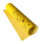Відріз шкірзаму з тисненням золотою фольгою Golden Pion Yellow, 50х25 см