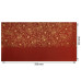 Отрез кожзама с тиснением золотой фольгой Golden Pion Wine red, 50х25 см